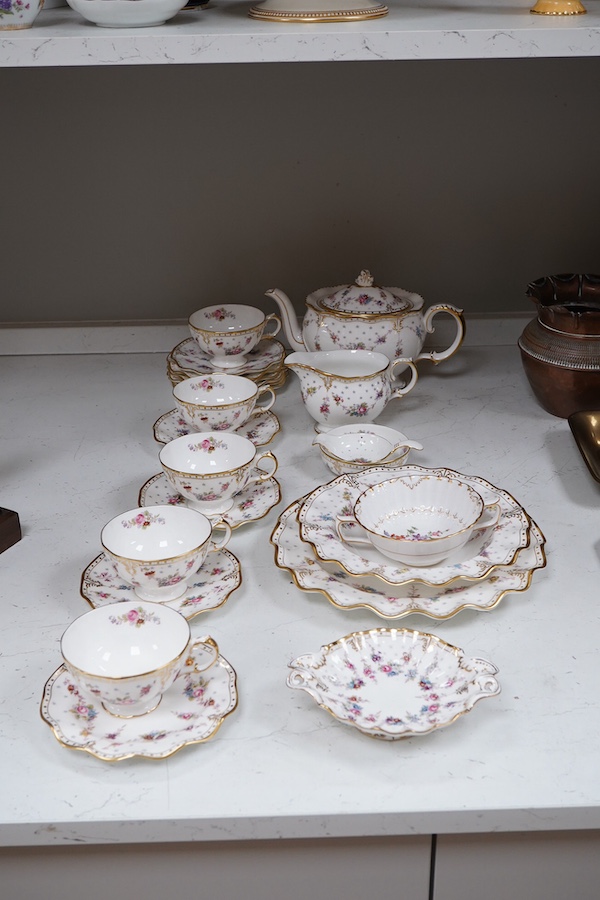 A Royal Crown Derby Royal Antoinette tea set